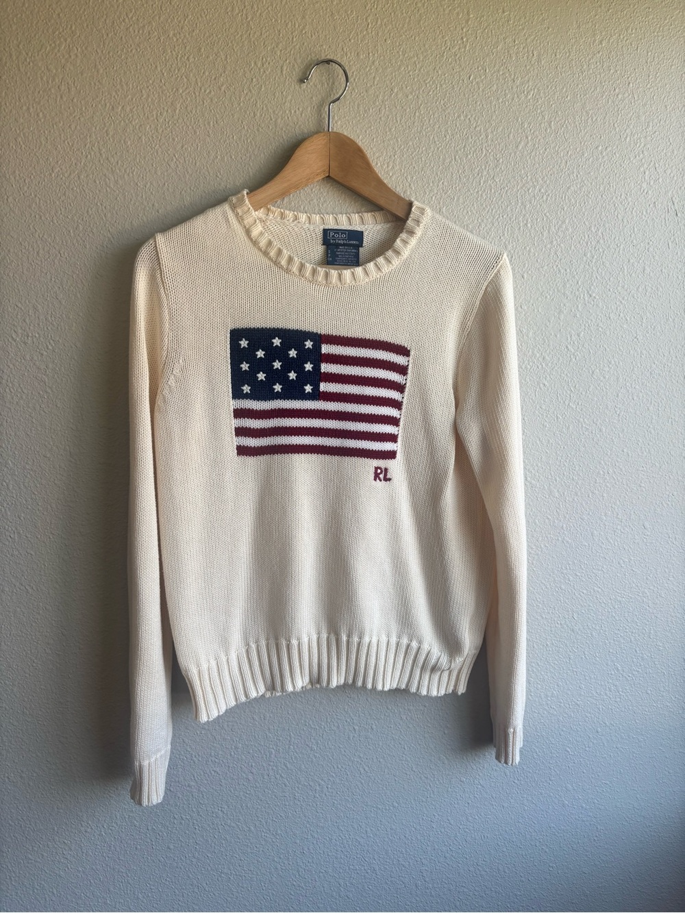Polo by Ralph Lauren Cream Crewneck Sweater